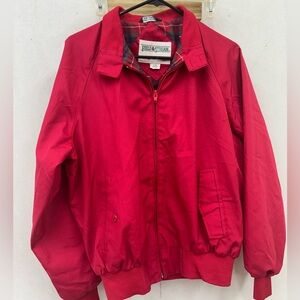 Vtg Field & Stream Gordon & Ferguson Red windbreaker men large